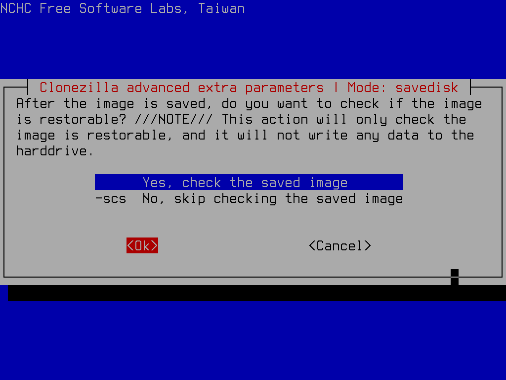 check image for restorability